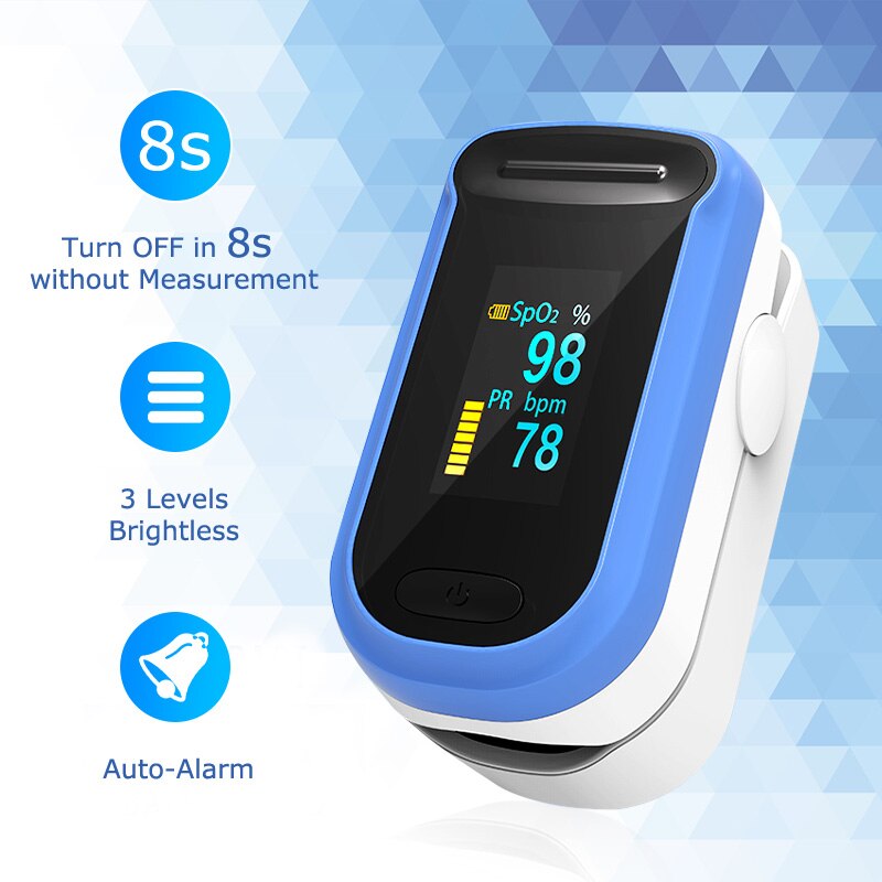Digital OLED Pulse Oximeter SPO2 PR Monitor Heart Rate Finger Blood Oxygen Saturation Meter Saturometer Measuring