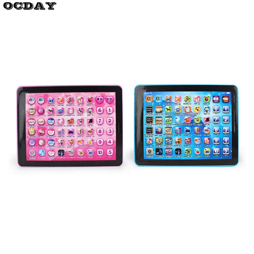 Baby kinderen touch tablet pad educatief speelgoed vroeg leren lezen engels chinees digitale machine voor kinderen tablet infantil