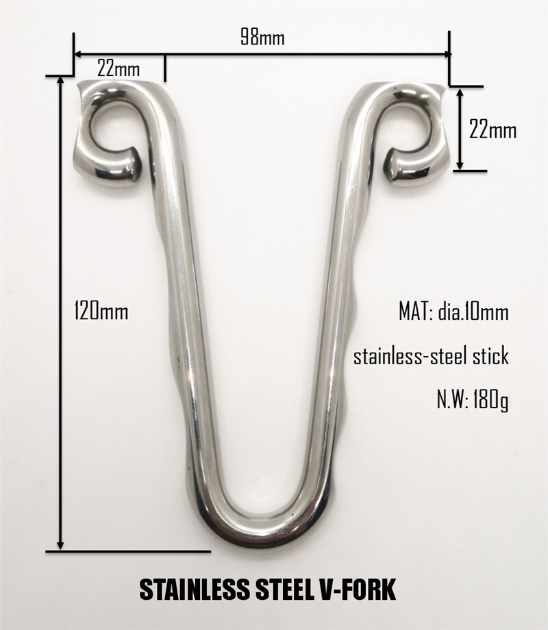 Tirachinas multifuncional de acero inoxidable, V-FORK