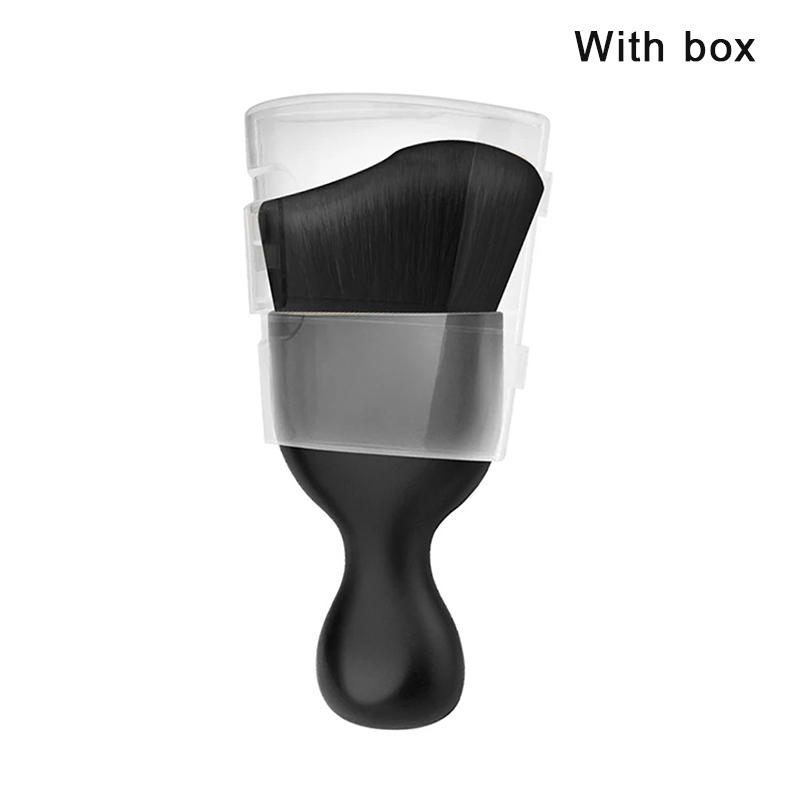 Car Interior Cleaning Brush Center Console Clean Tools Air Outlet Cleaning Soft Brush With Shell Car Crevice Dust Removal Brush: WHITE
