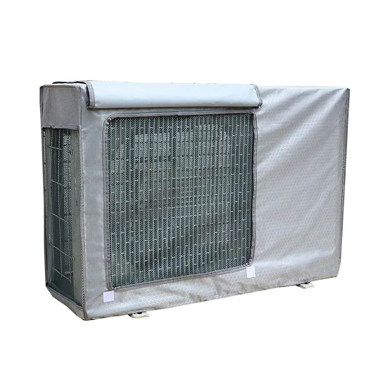 Housse d'extérieur pour climatiseur, imperméable et résistante à la poussière pour fenêtre d'hiver, housse de climatiseur étanche à la poussière (grande taille 1,5P Housse d'extérieur pour climatiseur, imperméable et résistante à la poussière pour fenêtre d'hiver, housse de climatiseur étanche à la poussière (grande taille 1,5P