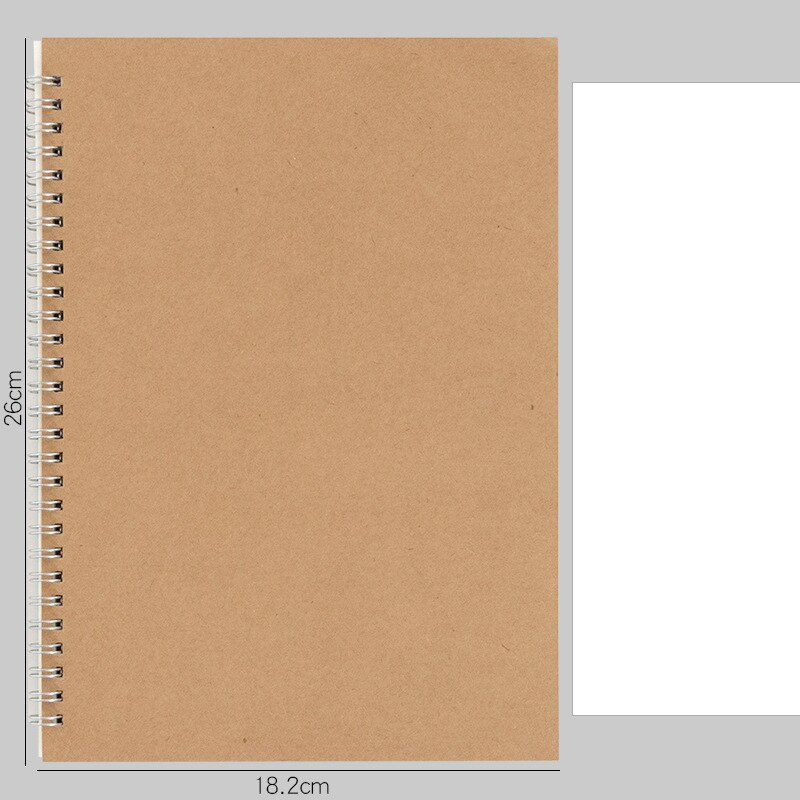 Cuaderno de bocetos en espiral, 50 hojas, 16K, 50K: 16K spaces