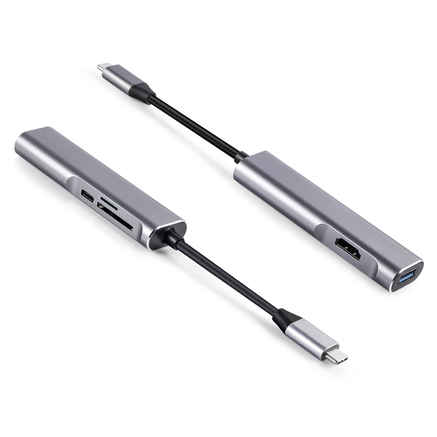 Usb type c usb-c hub til hdmi 4k usb 3.0 tf sd kortlæser thunderbolt 3 dex mode adapter til macbook air pro samsung  s8 s9: Default Title