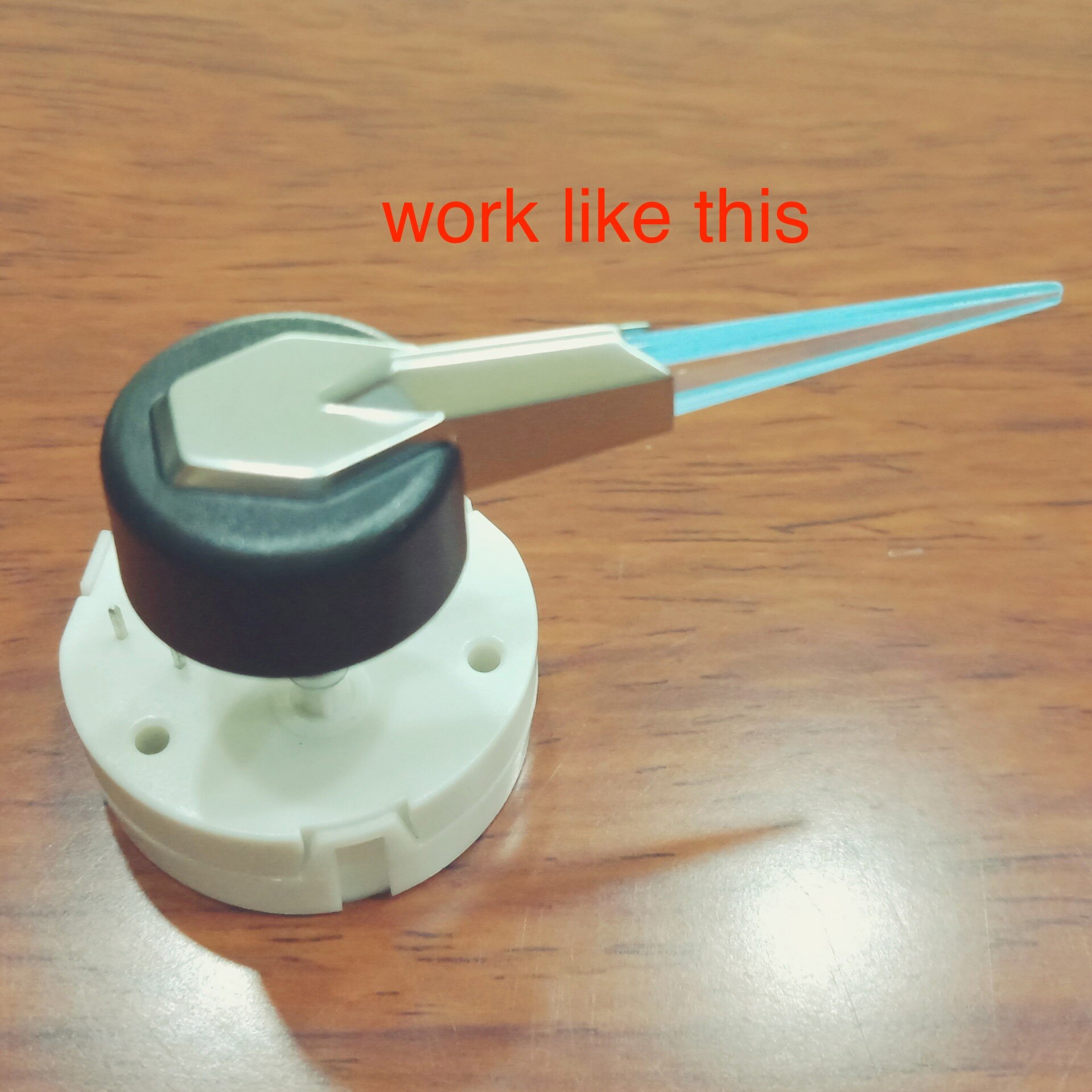 1pc blue 1.2mm hole 39mm Car instrument meter pointer blue shaft standard light guide pointer cluster