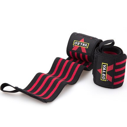 Sport håndledsbandage elastisk håndledsbøjle håndarmbånd til fitness vægtløftning styrketræning crossfit håndledsbind støtte: Rød