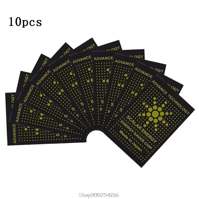 10PCS EMR Scalar Energy Phone Sticker Anti Radiation Chip Shield Paster Laptop Anti EMP EMF Protection O27 20: E
