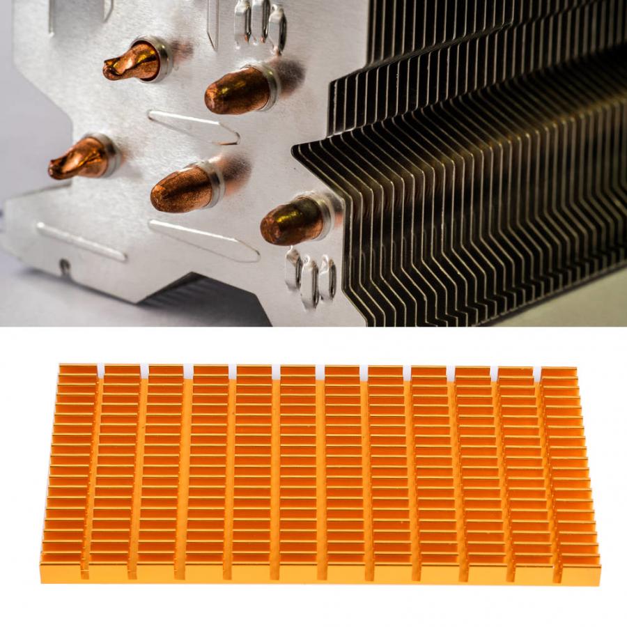 Golden Heat Sink Aluminum Heat Cooler Heat Radiato... – Grandado