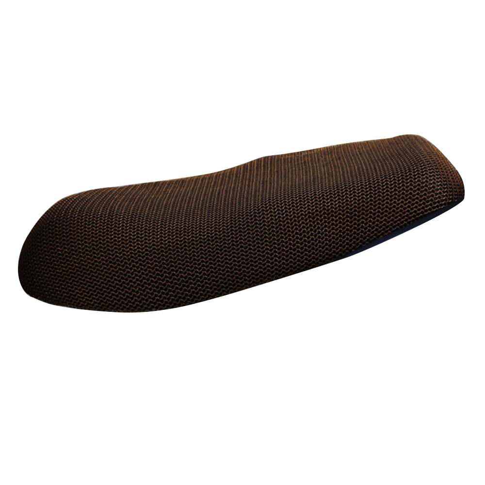 Motorcycle Cushions Universal Motorbike Seats Cover Seat Cycle Flat Saddle Sun Pad Heat Insulation Cushion Protection: Brown L