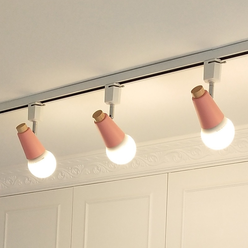 Moderne led skinnelampe farverig 2- vejs justerbar skinnespotlights sporbelysningsarmatur 120v lys bar showroom tøjbutik