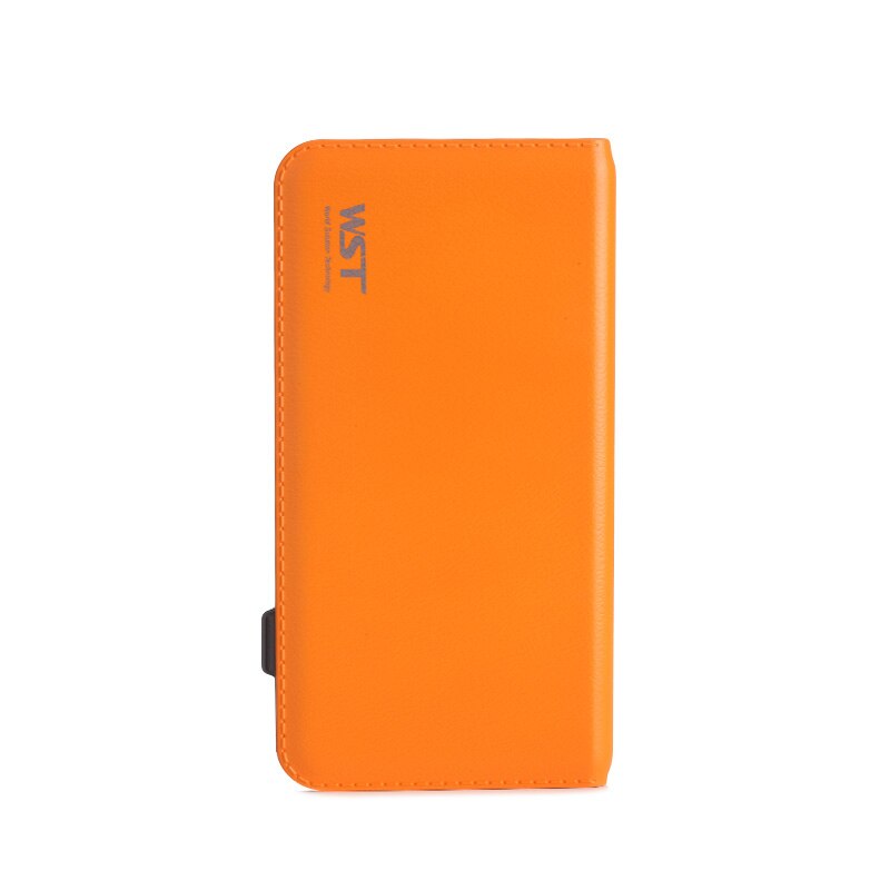 Wst Quick Charge Powerbank 8000Mah Ultra Dunne Externe Draagbare Batterij Met Ingebouwde Kabel Voor Ios Android Caricatore Portatile: Orange