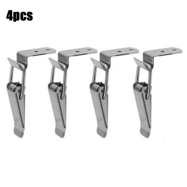 Set Latch Silver Spring Stainless Steel Toggle Tools Accessory Clamp Clip: 1