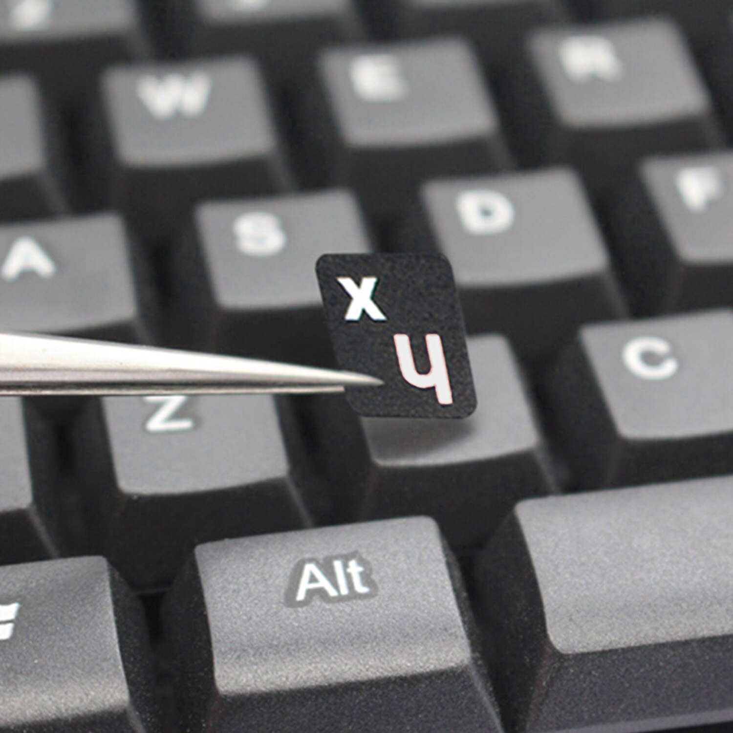 Vokal engelsk russisk tastatur tastatur klistermærke bogstaver erstatning klistermærker til pc bærbar computer notesbog desktop tastaturer