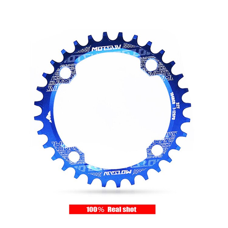 Motosuv redondo estrecho ancho motoring MTB bicicleta de montaña bicicleta 104BCD 32T 34T 36T 38T plato de dientes partes 104 BCD