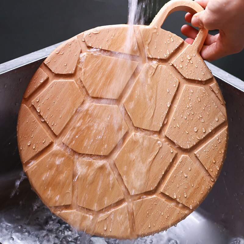 Japanese beech wood tortoise shell cutting board solid wood cutting board household kitchen utensils sushi wood board