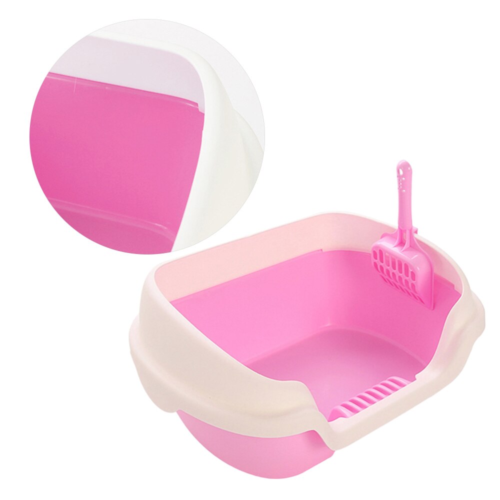 Semi-gesloten Kattenbak Praktische Kat Cleaning Bad Wastafel Kattenbak (Roze, Grootte)