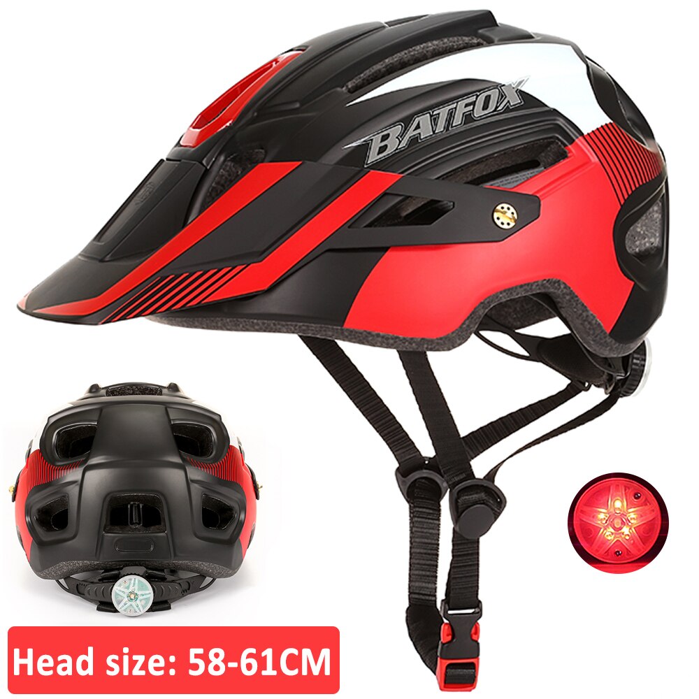 Orange cycling helmet MTB Large brim mountain bike ultralight bicycle helmet Men Women Casco Ciclismo Bicicleta MTB helmets: 8280-red