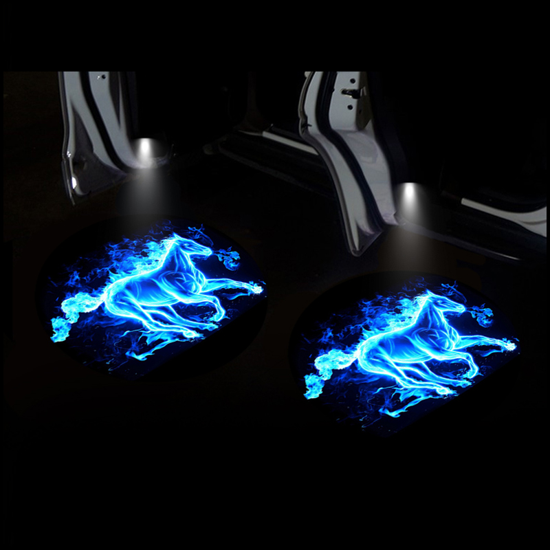 Angel Wing Welcome Light Automotive Supplies Car Atmosphere Light Door Light Floor Light Interior Modification Door Projection: Red