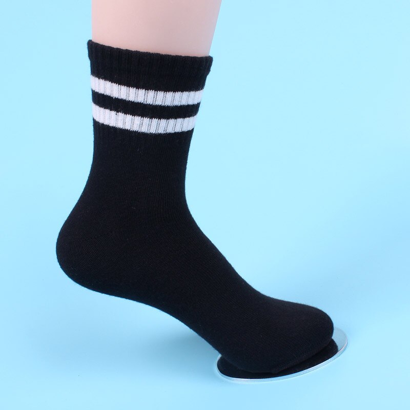 3 paare/los freundlicher Socken Neue Herbst Winter Koreanische Baumwolle Gestreiften Jungen Socken 3-15 Jahre freundlicher Socken Für mädchen: Schwarz 3 Paare / 11-15 Jahr