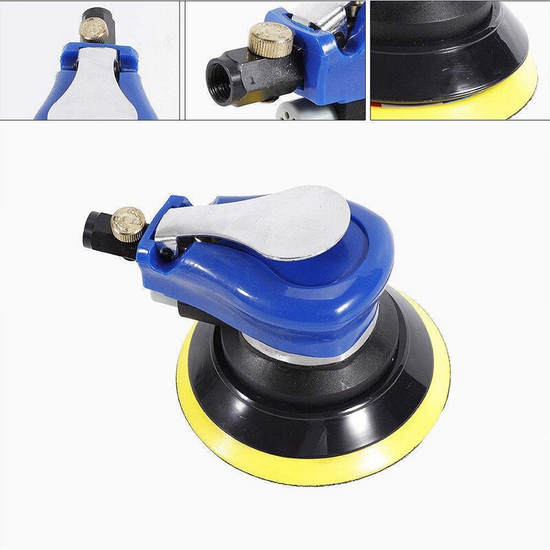 12Cfm 5 Inch Air Palm Orbital Sander Ran Hand Sanding Pneumatic Round