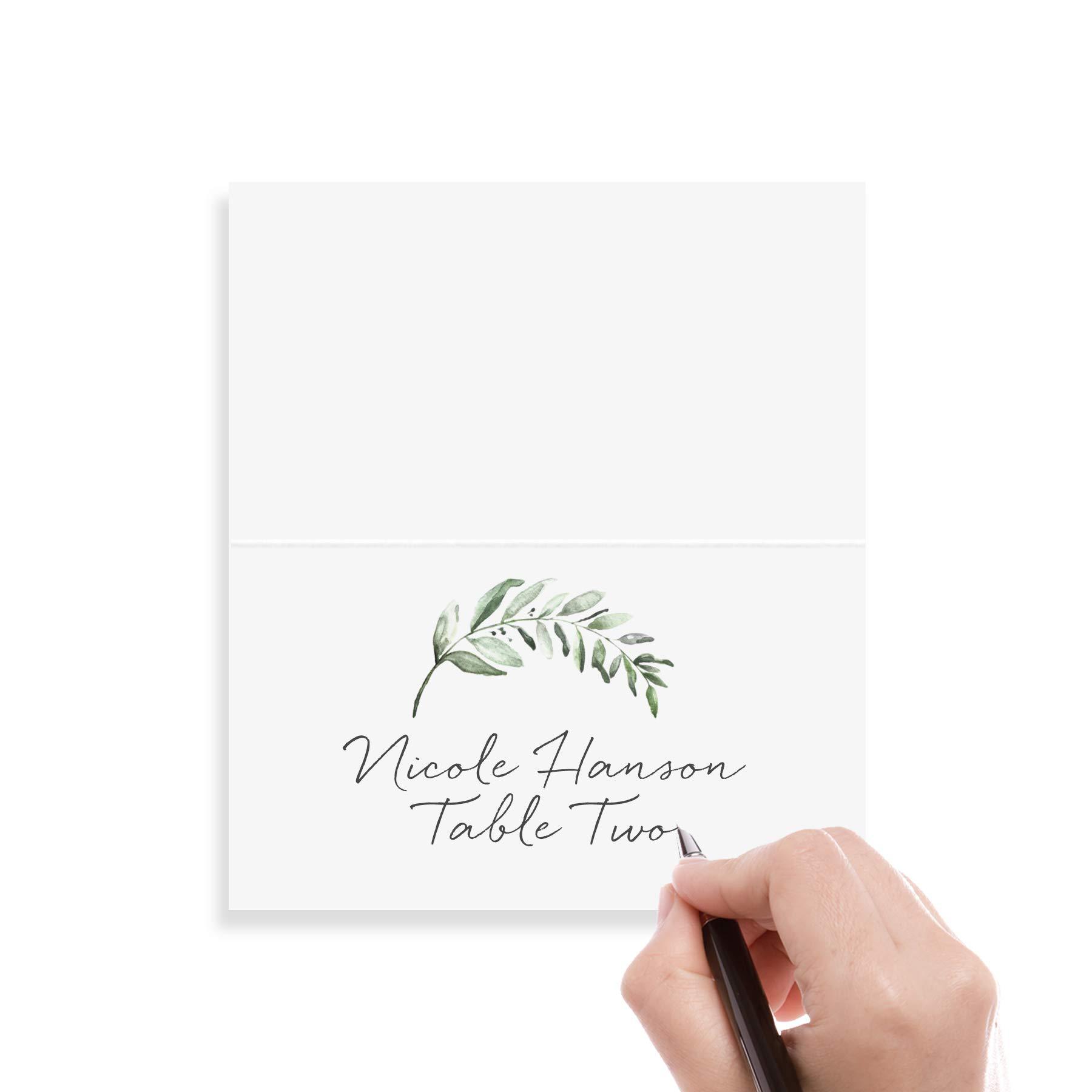 20/50/100 Stück einfache frische Pflanze Hochzeit Sitznummer Tischkarte Name Tischkarte Weihnachten Geburtstag Bankett Party Grußkarte