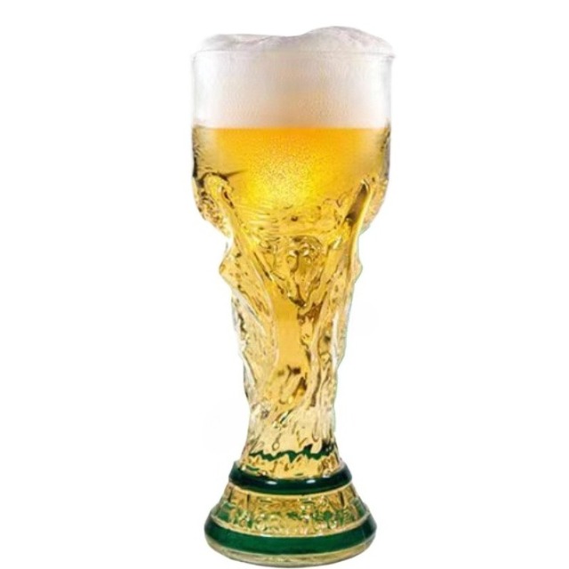 Neuartiges Trophäen Bierglas Kaffeetassen Komfortabler Griff mit Markanter Textur Perfekt für Zuhause Familienfeiern Getränke: Grün