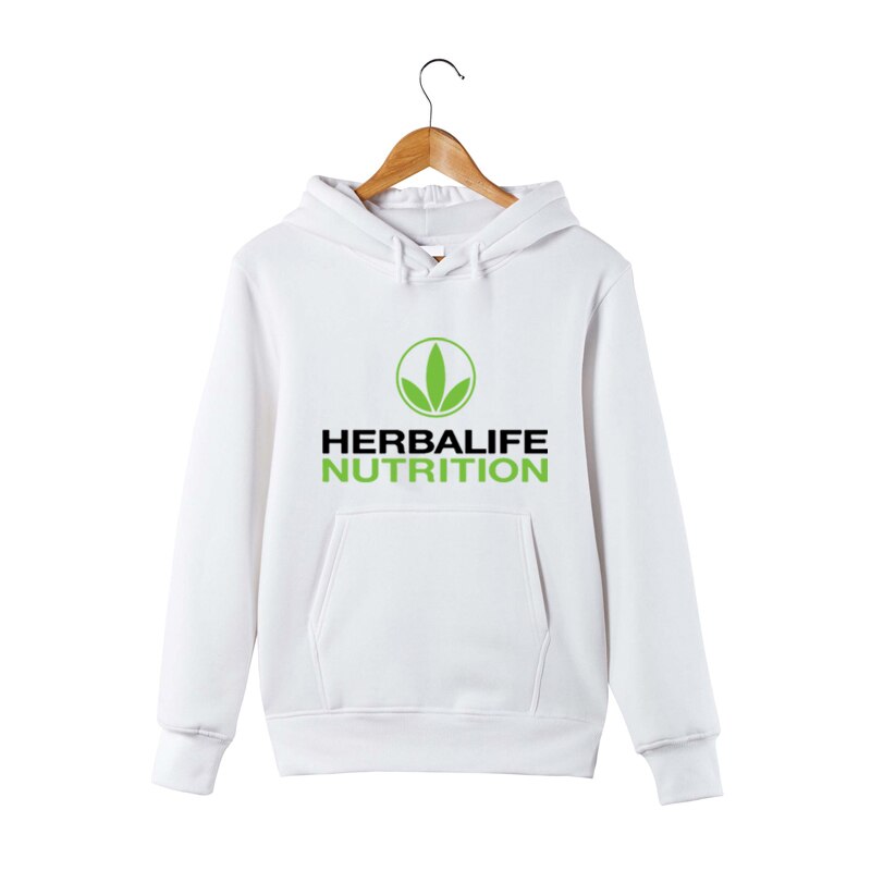 Sudadera con capucha con gráfico de Herbalife para hombre y mujer: XXXL / Beige