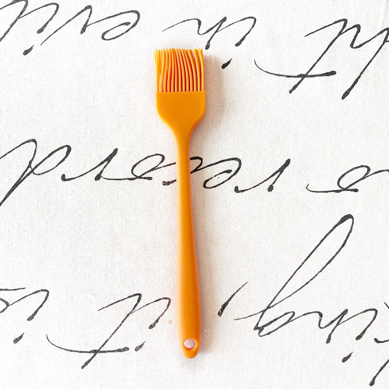 Päivitä pieni silikoninen leivinpelti leipä kokki leivonnainen öljy voi maaliharja grilliharja silikoni leivontagrilli työkalu: Oranssi