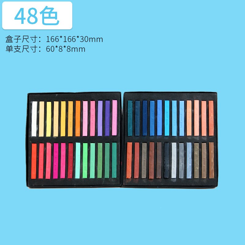 Color Crayon Set Art Drawing 12 24 36 48 Colors Painting Crayons Soft Dry Pastel Artist Student Graffiti Painting Drawing Pen: 48color