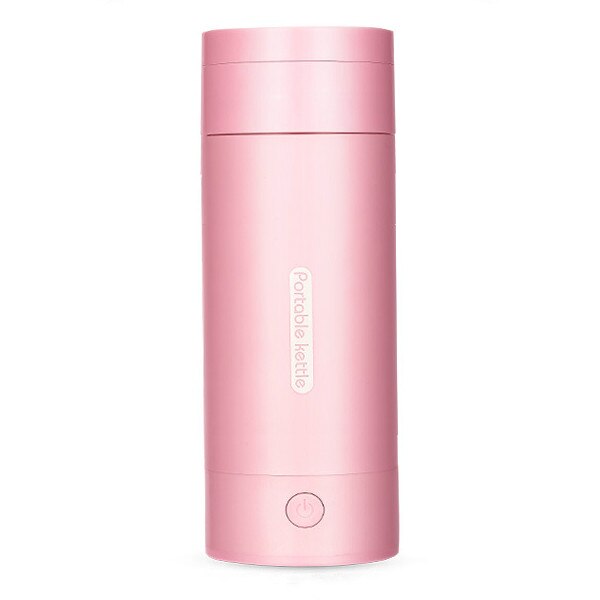 Tasse d'eau chaude électrique de voyage petite capacité bouilloire électrique Portable petite bouilloire tasse d'eau de chauffage tasse d'eau domestique: 400ML Simple pink / EU
