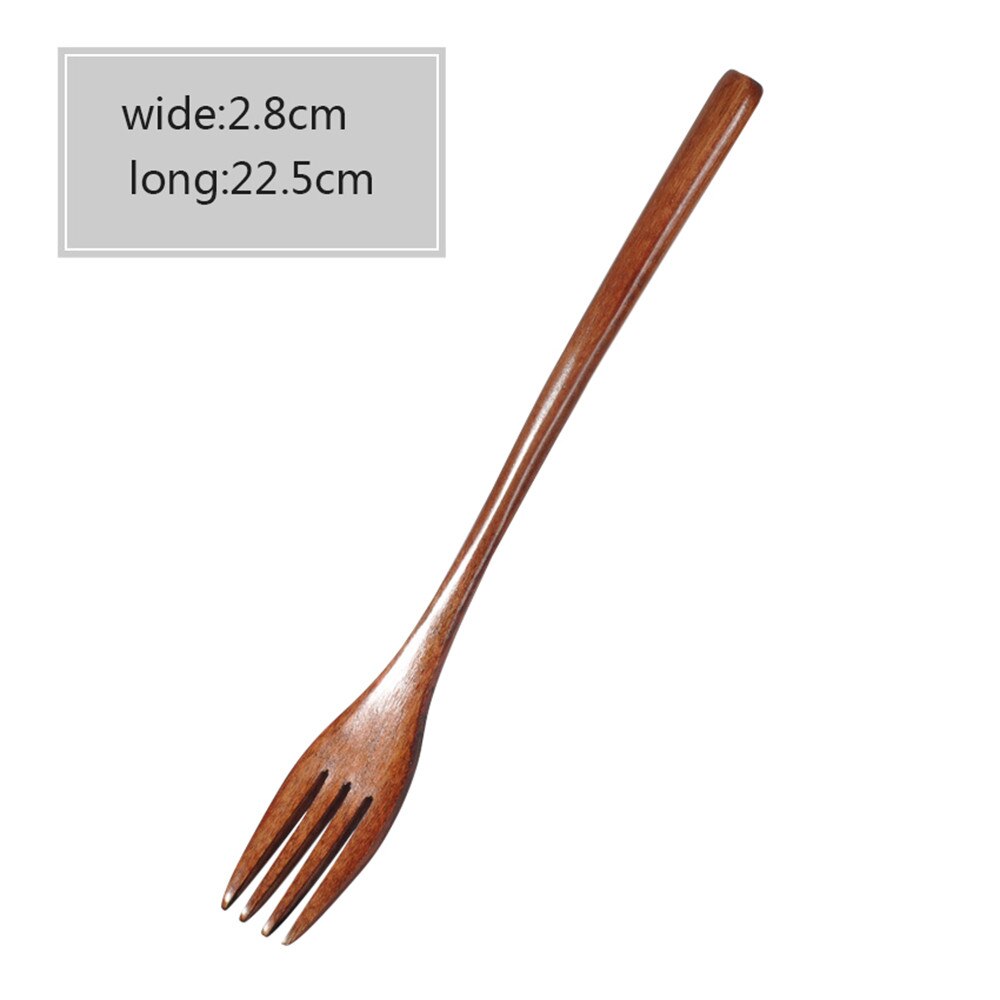 Wooden Flatware Reusable Zero Waste Palm Wood Spoon Fork Dinnerware Biodegradable Bamboo Cutlery Sustainable Kitchenware