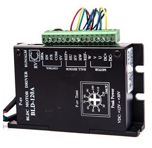 BLDC Motor Driver Controller 120W 12V-30V DC Brushless DC Motor Driver BLD-120A