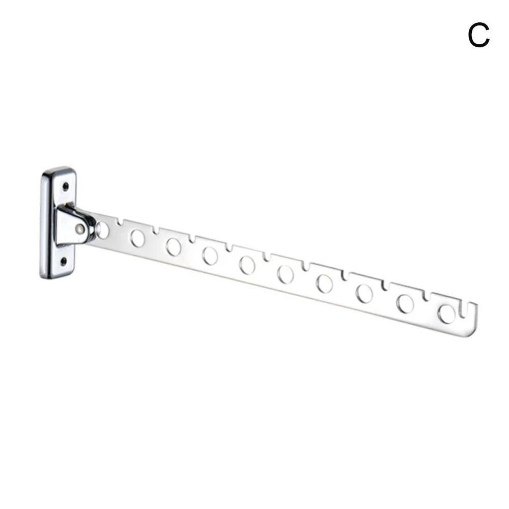 Swing Kapstok Kleerhangers Wall Mounted Hanger Rvs Indoor Ruimtebesparend Kleding Hangers Voor Kleding: 10 holes