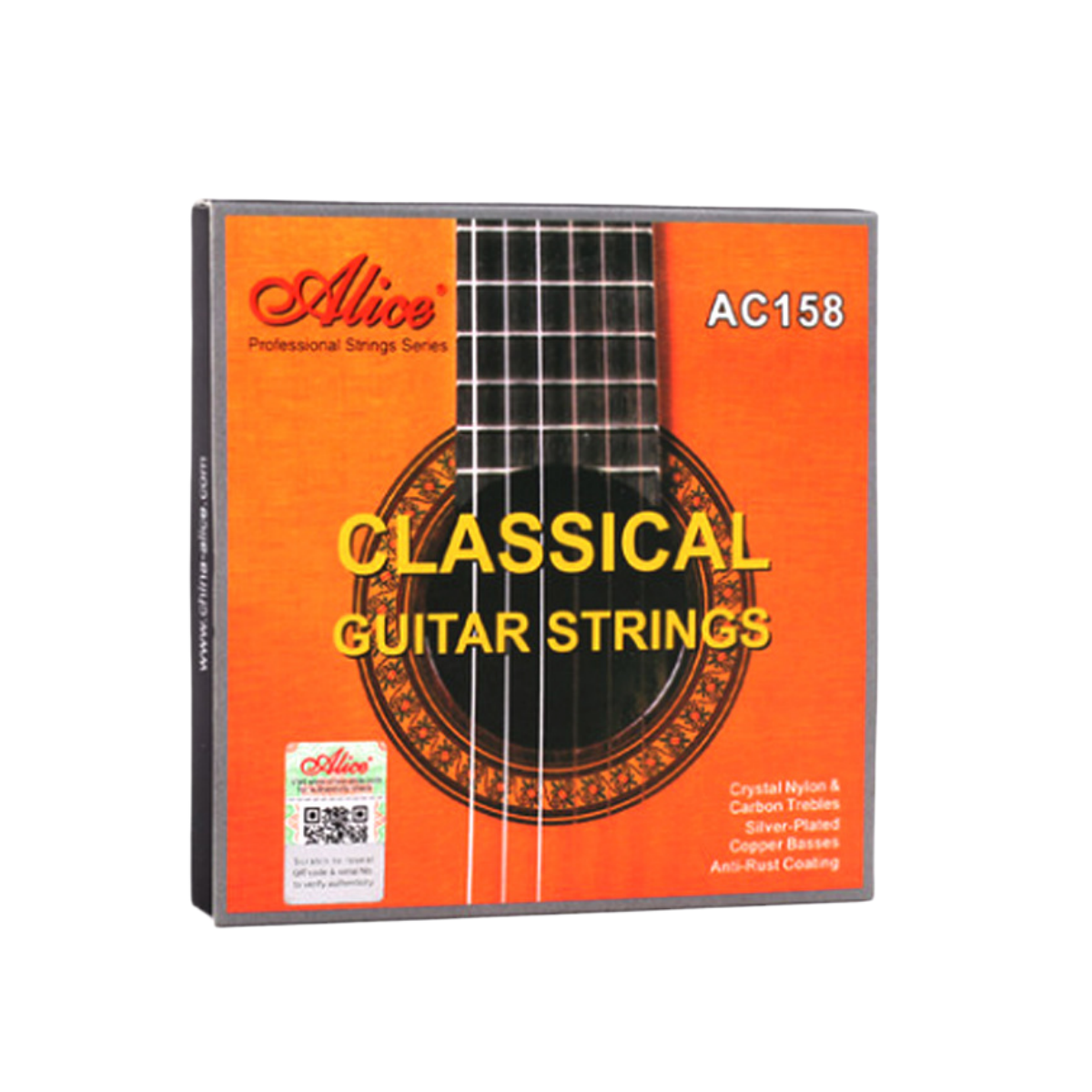 Cuerdas de guitarra clásica Alice 6 unids/set cuerdas de fibra de nailon para guitarra instrumentos musicales clásicos piezas de guitarra A106/107C-N: Borgoña