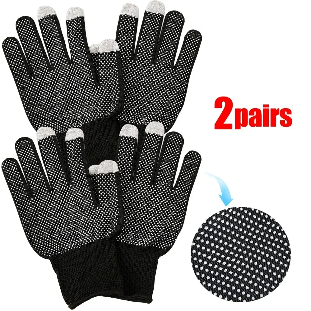 1/20 Paar Anti-Rutsch-Handschuhe für Motorrad-Radsport-Männer Frauen leichte dünne atmungsaktive Touchscreen-Handschuh im Freien: Dark Grau