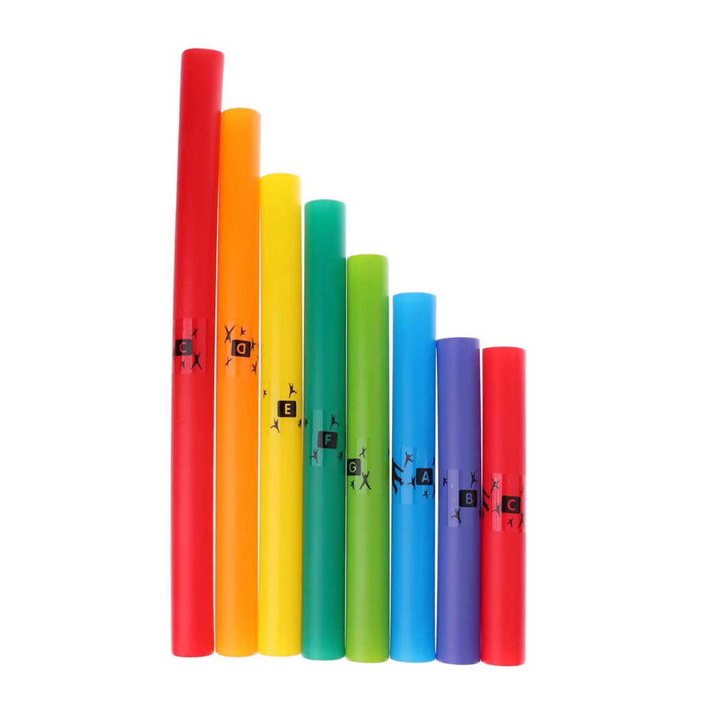 Plastique 8 tons C majeur diatonique échelle ensemble musique Tubes enfants bébé jouets