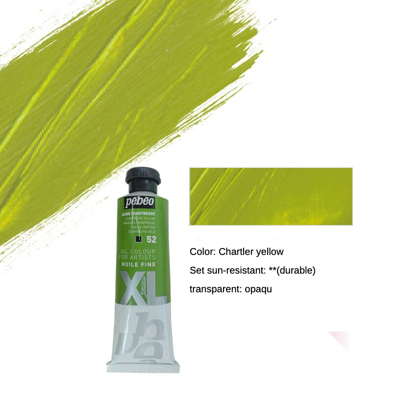 Pebeo 200ML Oil Paints Tube Single Oil-painting Pigment Colors for Artists Students Beginners Art Supplies Part 2: 52-200ML