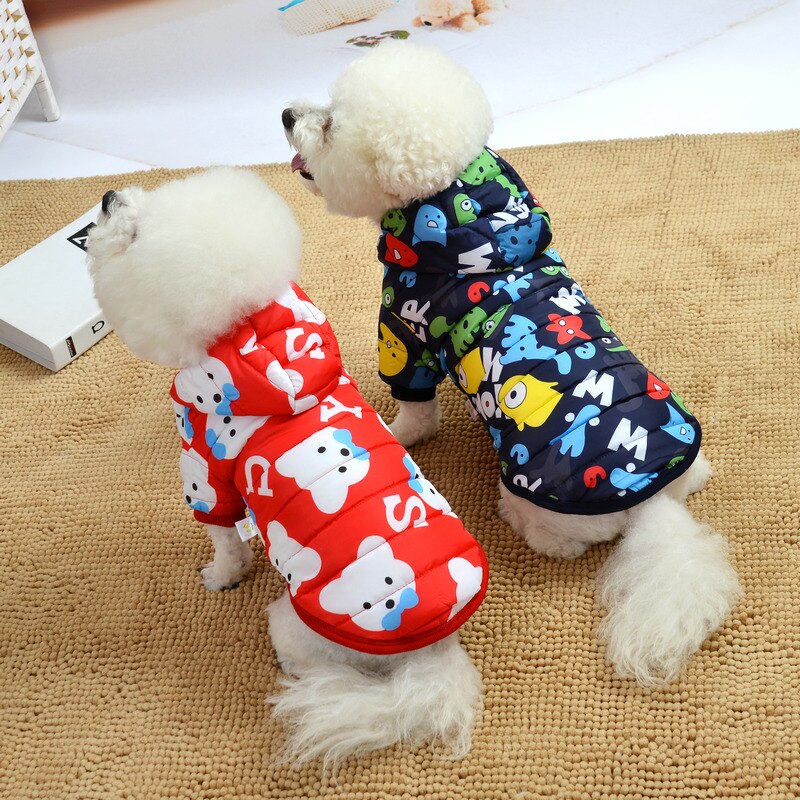 Varmt hundetøj til lille hund vindtæt vinter kæledyr hund frakke hund jumpsuit hvalpe outfit vest jumpsuit til chihuahua tøj