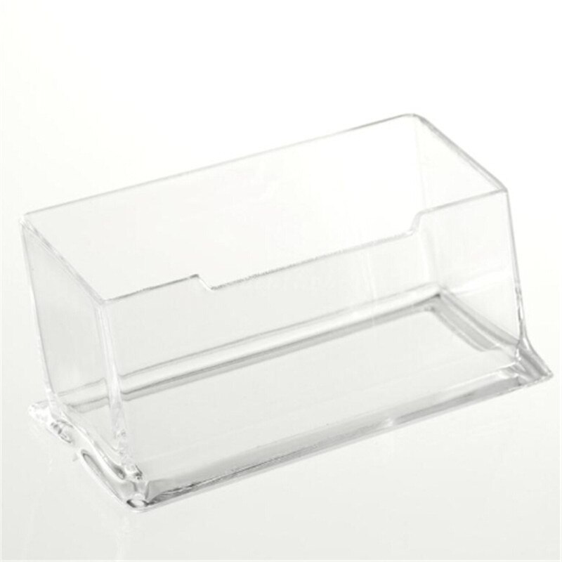 Desktop Visitekaarthouder 1Pcs Clear Desk Plank Opbergbox Display Stand Acryl Plastic Transparante