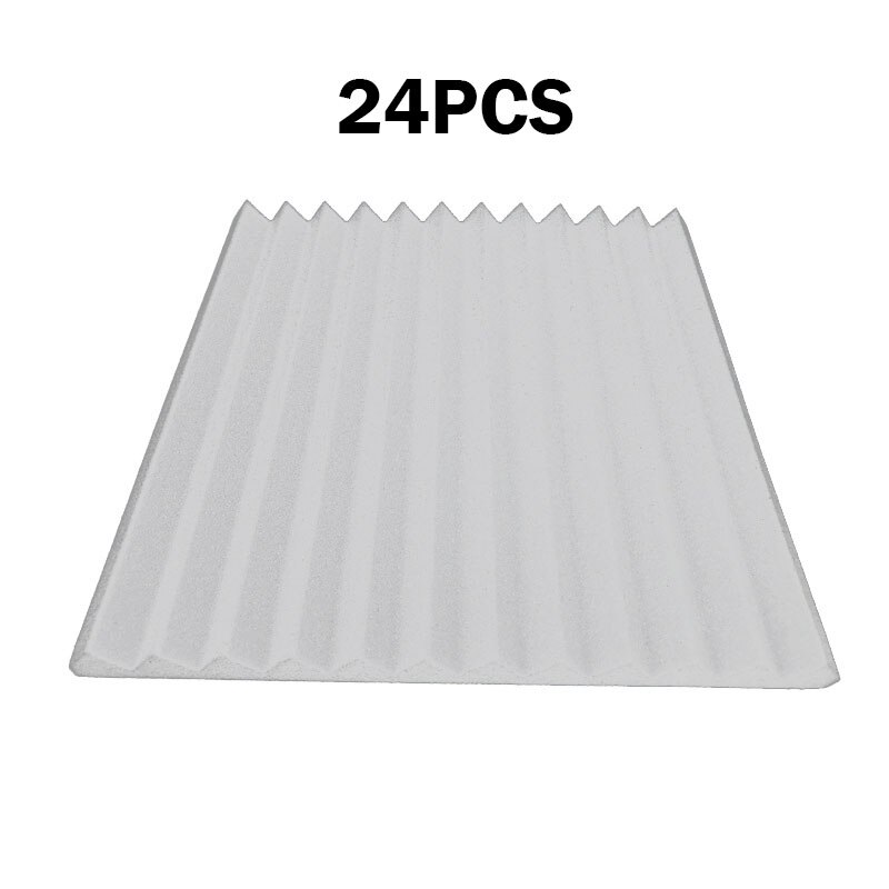 Acoustic Panels Soundproofing Foam Acoustic Sponge Wedges for Recording Studios Office Gaming Rooms Home Entertainment Theaters: 24pcs white