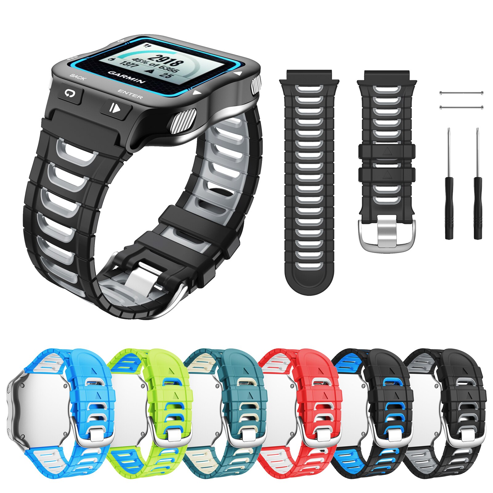 ANBEST banda de reloj de silicona para Garmin Forerunner 920XT de reemplazo de pulsera para reloj deportivo