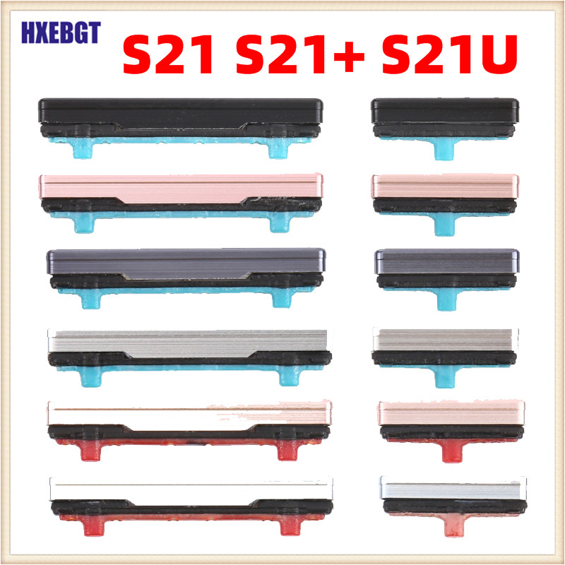 Voor Samsung Galaxy S21 , S21 Plus , S21 Ultra, s21U Zijknop Set-Knop + Volume Button Key Switch Reparatie Onderdelen