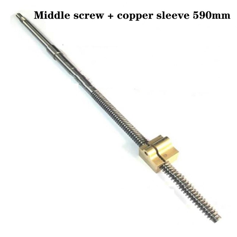 1 PC Lathe Screw Accessories Small And Medium Carriage Screw Nut L590MM/L620MM 6132 Tailstock Screw Copper Sleeve 245MM /255MM: B