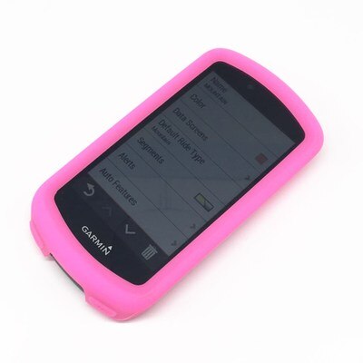 Garmin Edge 1030 bike computer silica gel protective sleeve bicycle rubber case (include film): Pink