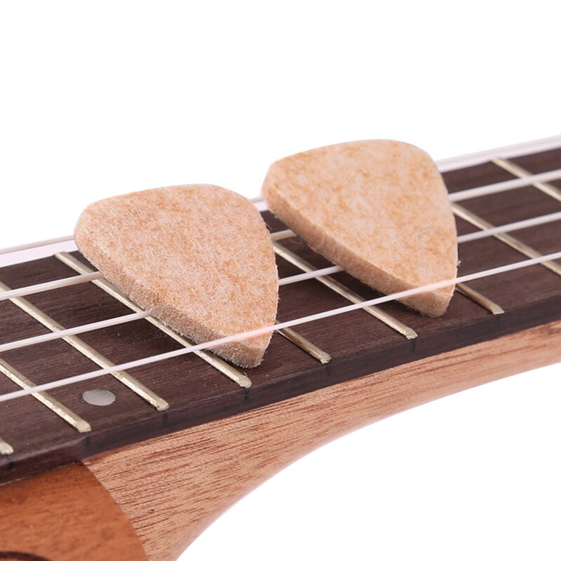 5pcs Soft Hard Ukulele Wool Felt Picks ACCS 3MM Mandolin Guitar Plectrums