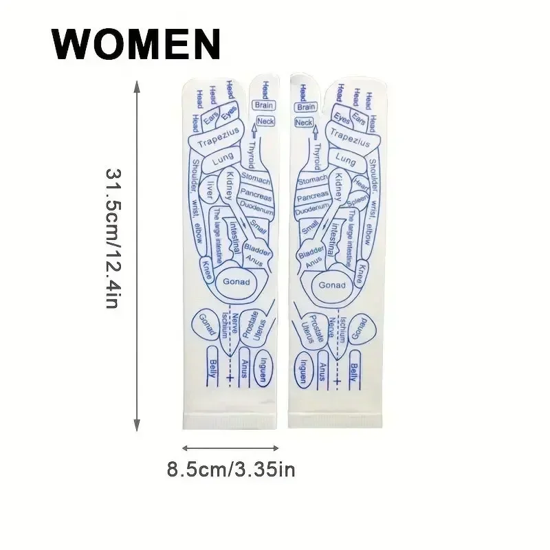 Physiotherapie Fußpflege Massage Lindern Müde Füße Socke Akupressur Fußmassagegerät Reflexzonenmassage Socken Fuß Akupunktmassage Werkzeug: Black