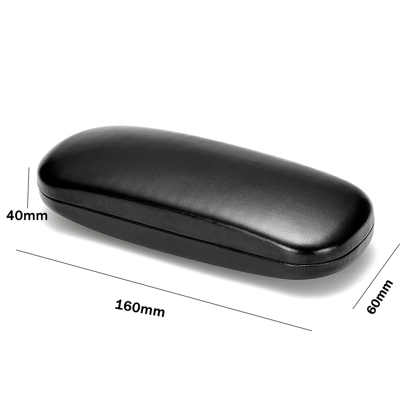 De Fijnste Brillen En Lenzen | Hardcase Brillenkoker, PU Lederen Brillenetui Krasbestendige Draagbare Brillenbox Met Reinigingsdoek Harde Schaal Etui Brillenorganizer Brillenopslag Voor Zonnebril Leesbril