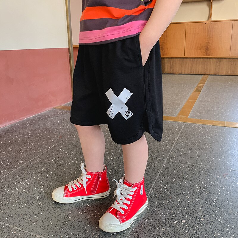 Children&#39;s wear boys&#39; shorts 2022 summer new children&#39;s casual sports pants summer Korean fashion designer 1-9: 120 cm