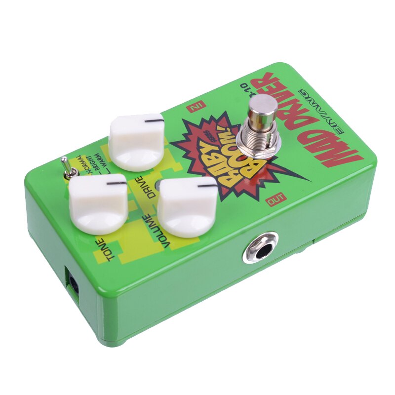 Pedal de guitarra eléctrica con pedal Biyang OD-10, Baby Boom, Mad Drive, Overdrive, 3 modos de efecto de energía
