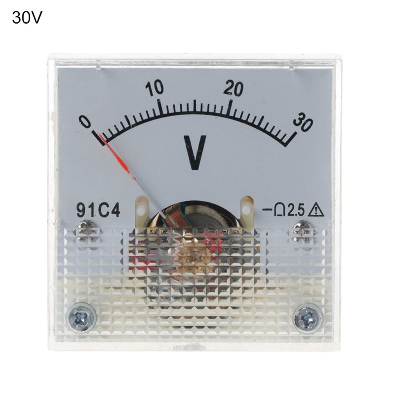 1pc DC Voltmeter Analog Panel Spannung Meter Mechanische Zeiger Typ Mechanische Spannung Meter 3/5/10/15/20/30/50/ 100/150/250V