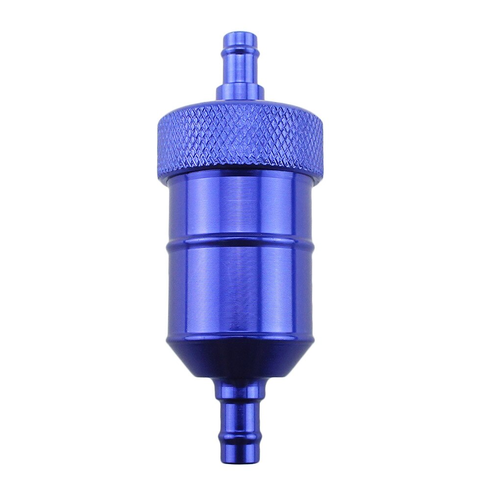Filtro de combustible de aluminio lavable para motocicleta, reutilizable, 1/4 pulgadas, 6mm